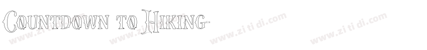 Countdown to Hiking字体转换